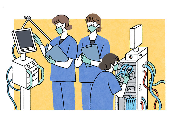 臨床工学技士がメンテナンスする病院内に数多くある医療機器とは？臨床工学技士の専門性と臨床工学技士の仕事内容をご紹介！